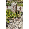 Płot OGRÓD ozdoba do hortensji obrzeże metalowe solidne podpora 40x50cm
